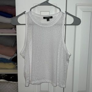Cheetah print crop tank top
